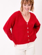Gilet court femme uni imprimé La Fiancée