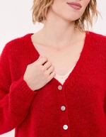 Gilet court femme uni imprimé La Fiancée