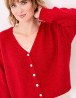 Gilet court femme uni imprimé La Fiancée