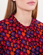 Chemise velours c&ocirc;tel&eacute; col rond imprim&eacute; Princesse Nomade