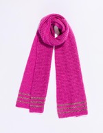 Écharpe maille chaude lurex imprimé Princesse Nomade