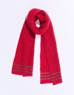 Écharpe maille chaude lurex imprimé Princesse Nomade