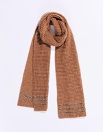 Écharpe maille chaude lurex imprimé Princesse Nomade