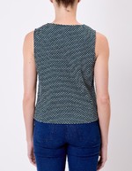 Gilet de costume maille bio imprimé Princesse Nomade