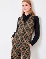 Gilet de costume maille bio imprimé Princesse Nomade