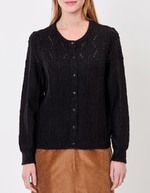 Gilet maille douce col rond imprimé Princesse Nomade