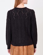 Gilet maille douce col rond imprimé Princesse Nomade
