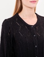 Gilet maille douce col rond imprimé Princesse Nomade