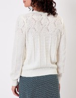 Gilet maille douce col rond imprimé Princesse Nomade