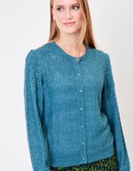 Gilet maille douce col rond imprimé Princesse Nomade