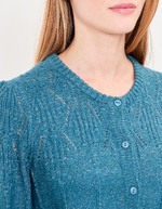 Gilet maille douce col rond imprimé Princesse Nomade