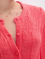 Gilet maille douce col rond imprimé Princesse Nomade