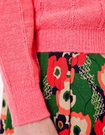 Gilet maille douce col rond imprimé Princesse Nomade