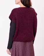 Pull sans manches maille fantaisie imprimé Princesse Nomade