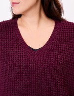 Pull sans manches maille fantaisie imprimé Princesse Nomade