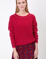 Pull droit maille fantaisie imprimé Princesse Nomade