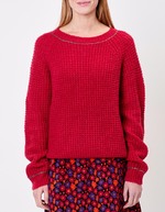 Pull droit maille fantaisie imprimé Princesse Nomade