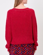 Pull droit maille fantaisie imprimé Princesse Nomade