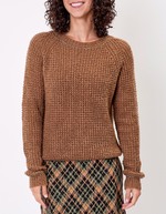 Pull droit maille fantaisie imprimé Princesse Nomade