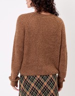 Pull droit maille fantaisie imprimé Princesse Nomade