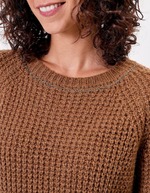 Pull droit maille fantaisie imprimé Princesse Nomade