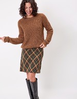 Pull droit maille fantaisie imprimé Princesse Nomade
