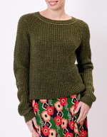 Pull droit maille fantaisie imprimé Princesse Nomade
