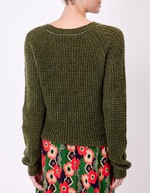 Pull droit maille fantaisie imprimé Princesse Nomade