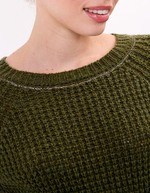 Pull droit maille fantaisie imprimé Princesse Nomade
