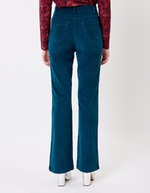 Pantalon flare velours côtelé imprimé Princesse Nomade