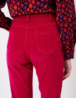 Pantalon flare velours côtelé imprimé Princesse Nomade