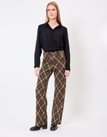Pantalon ample maille jacquard bio imprimé Princesse Nomade