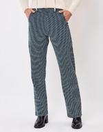Pantalon droit maille jacquard bio imprimé Princesse Nomade