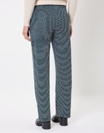 Pantalon droit maille jacquard bio imprimé Princesse Nomade