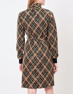 Robe droite maille jacquard bio imprimé Princesse Nomade