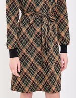 Robe droite maille jacquard bio imprimé Princesse Nomade