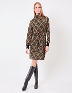Robe droite maille jacquard bio imprimé Princesse Nomade
