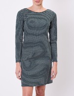 Robe ajustée maille jacquard bio imprimé Princesse Nomade