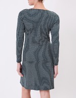 Robe ajustée maille jacquard bio imprimé Princesse Nomade