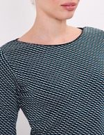 Robe ajustée maille jacquard bio imprimé Princesse Nomade