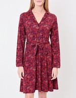 Robe maille fluide ceinturée imprimé Princesse Nomade