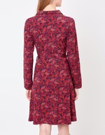 Robe maille fluide ceinturée imprimé Princesse Nomade