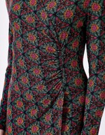 Robe maille fluide esprit portefeuille imprimé Princesse Nomade