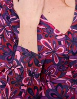 Robe fluide empire col V imprimé Princesse Nomade