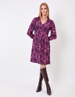 Robe fluide empire col V imprimé Princesse Nomade