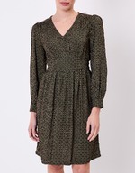 Robe fluide empire col V imprimé Princesse Nomade