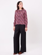 Veste courte maille jacquard bio imprimé Princesse Nomade