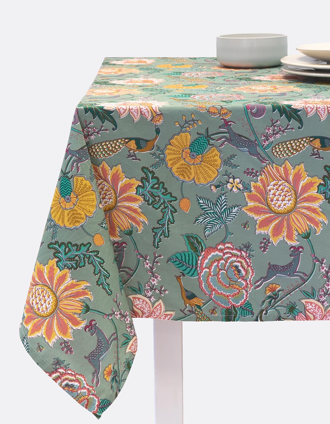 Nappe imprimée en coton 150 x 225 cm imprimé La Fiancée