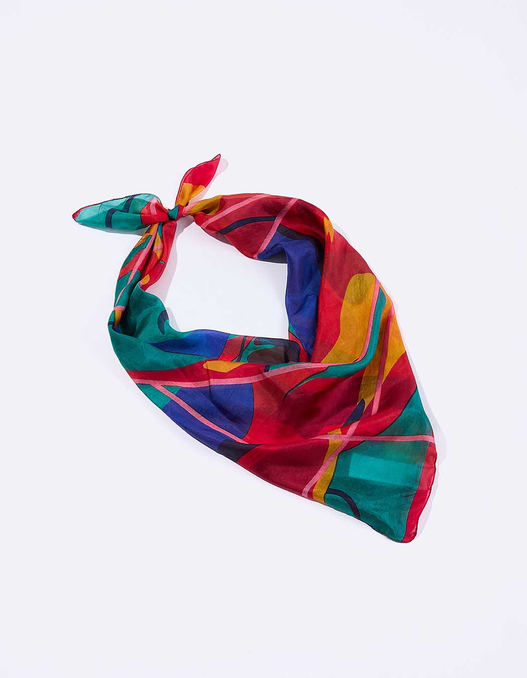 Foulard en soie imprimé imprimé La Fiancée
