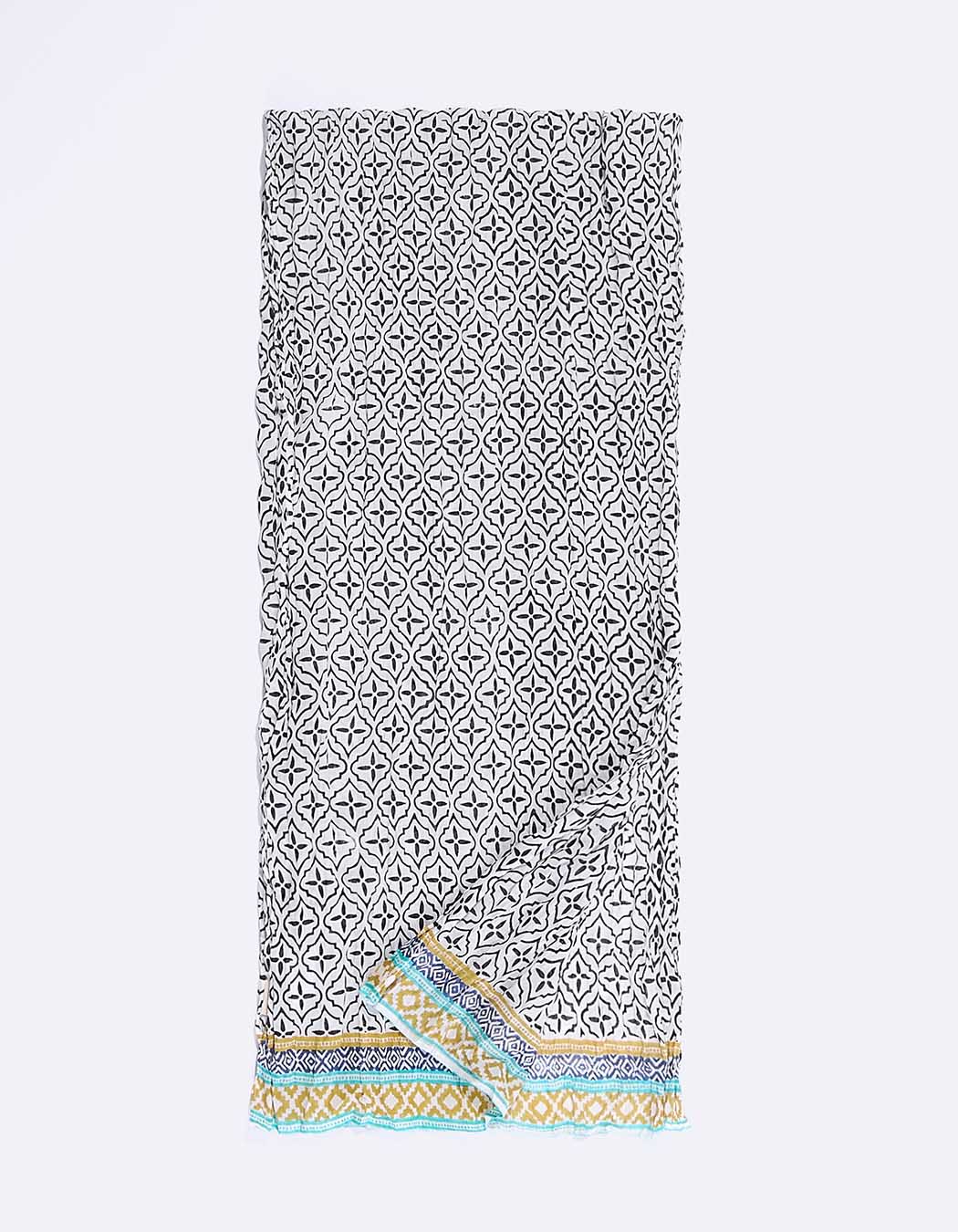 Foulard voile de coton bio imprimé La Fiancée